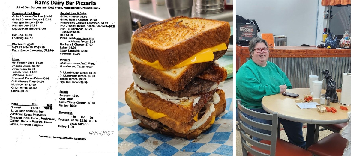 Rams Dairy Bar & Pizzaria Menu