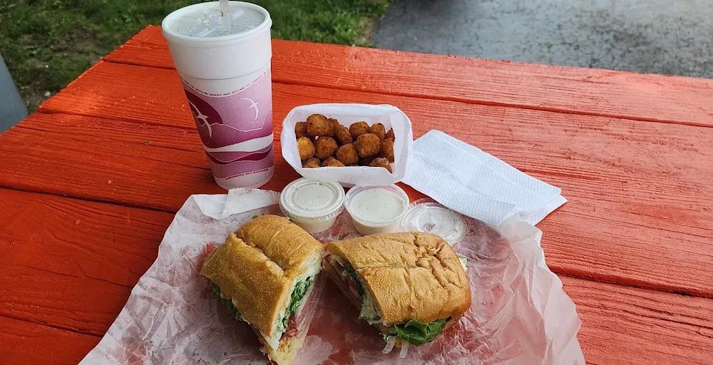 Italian Sub with Hot Pepper Bites and a Pepsi